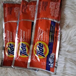Bundle of 3 packs of tide washing machine cleaners for HD washing machines